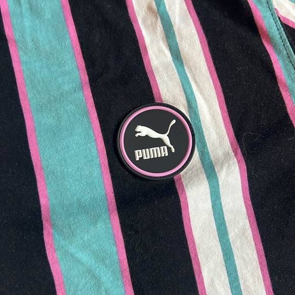 Retro Puma Cropped Striped Tshirt - Picture 2 of 6